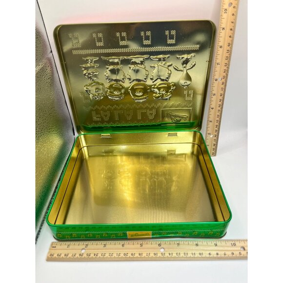 Whitmans Sampler Peanuts Holiday Tin Red & Green Collectible Rectangular Storage - Picture 3 of 7